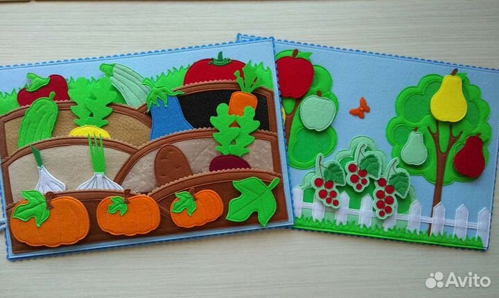 Развивающие планшетов. Книга из фетра. Дидактика