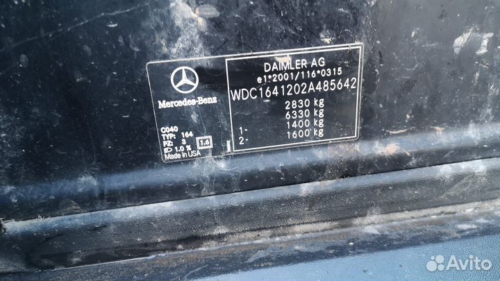 Форсунка дизельная mercedes benz M-class W164 2008