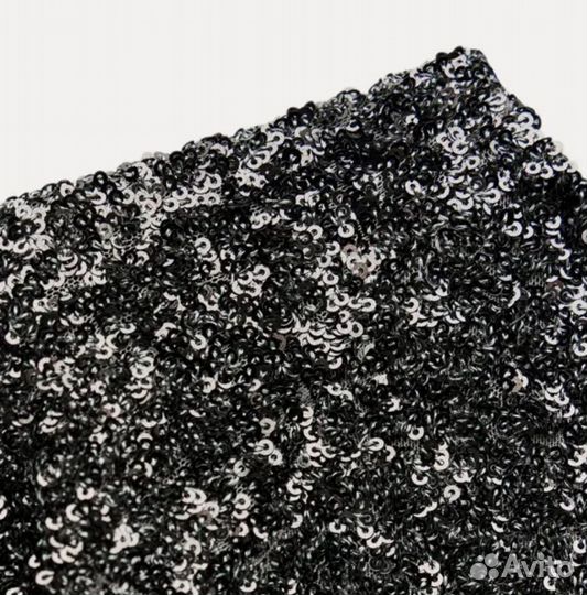 Вечернее платье новое с пайетками zara М