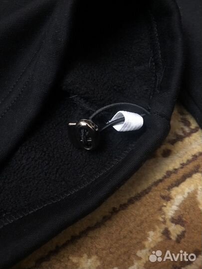 Черные широкие спортивные штаны