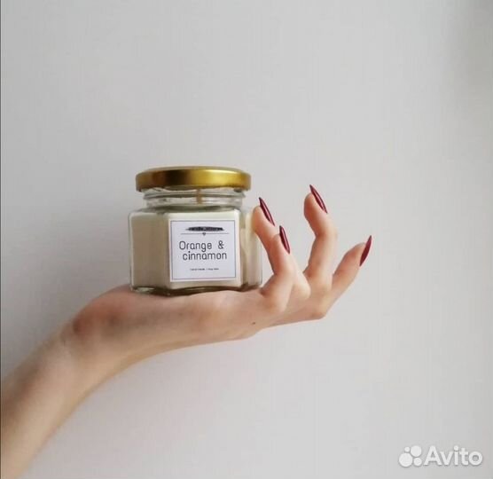 Соевые свечи ручной работы