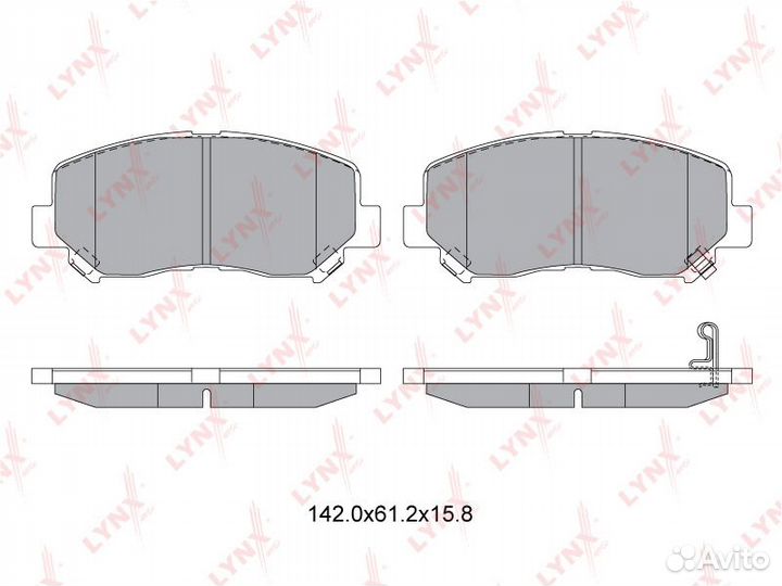 Колодки тормозные дисковые перед