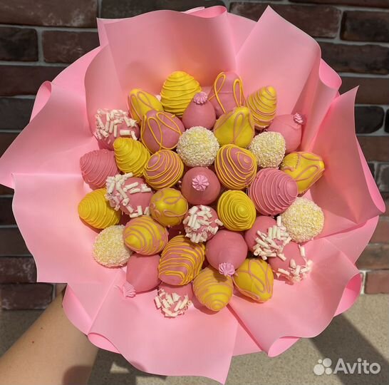 Букет из клубники в шоколаде