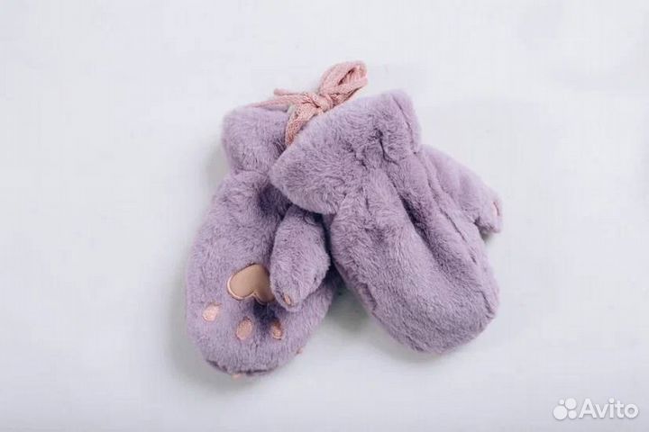 Варежки лапки14 мех100