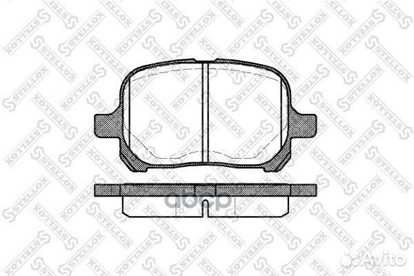 632 000-SX 621 00224550D2197-01 колодки дис