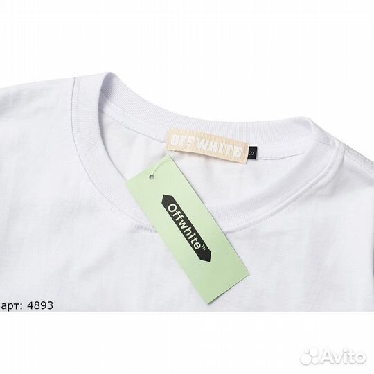 Off white футболка Белая
