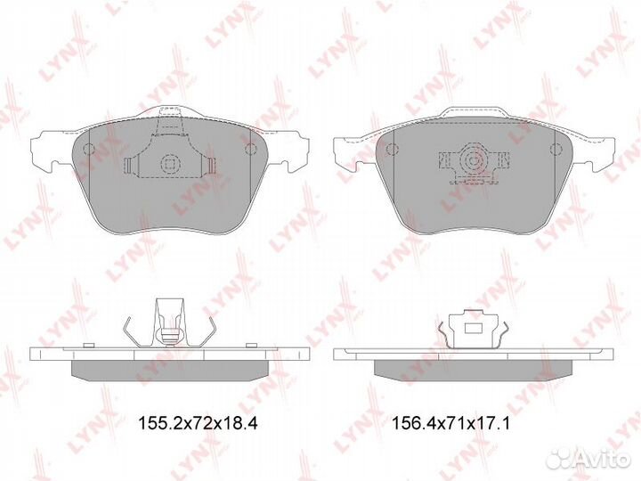 Колодки тормозные дисковые перед