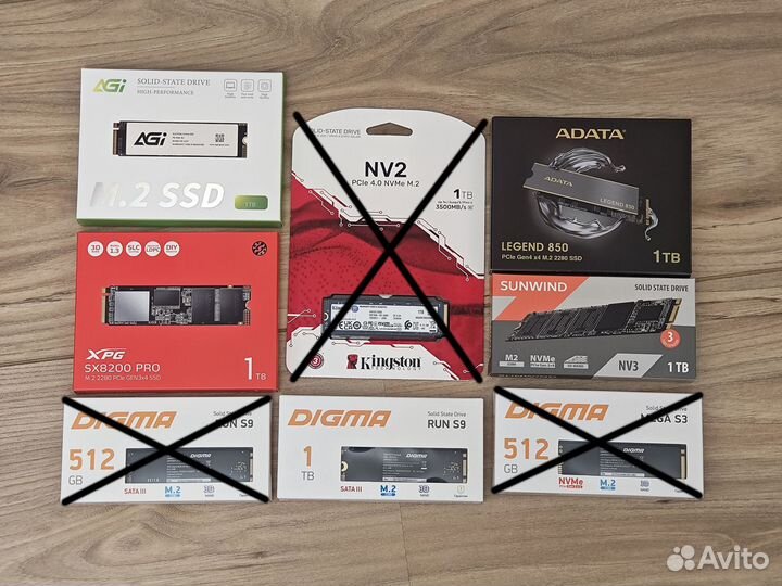 Новый SSD диск M2 1Тб с гарантией Ситилинк