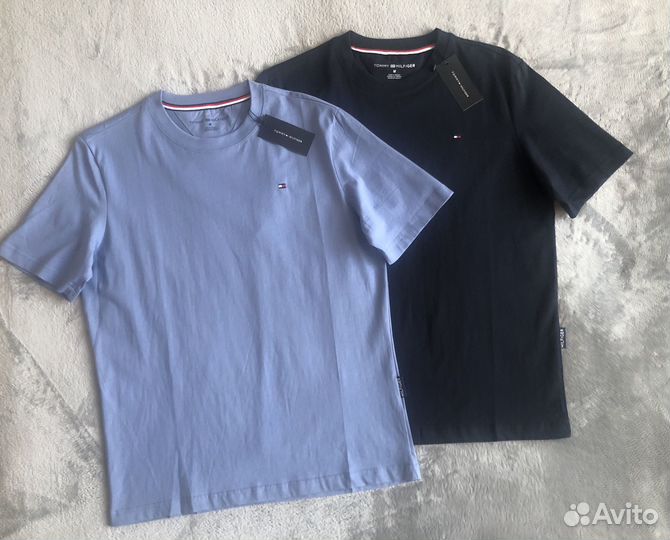 Футболка мужская Tommy Hilfiger голубая