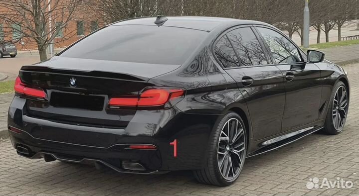 Диффузор на задний бампер bmw 5 g30 performance m5