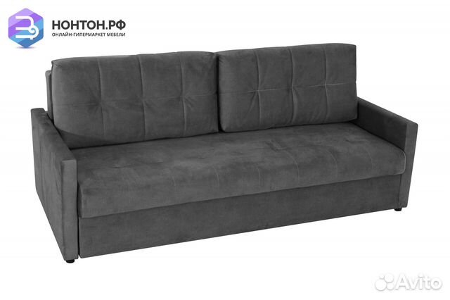 Диван еврокнижка Норд темно-серый