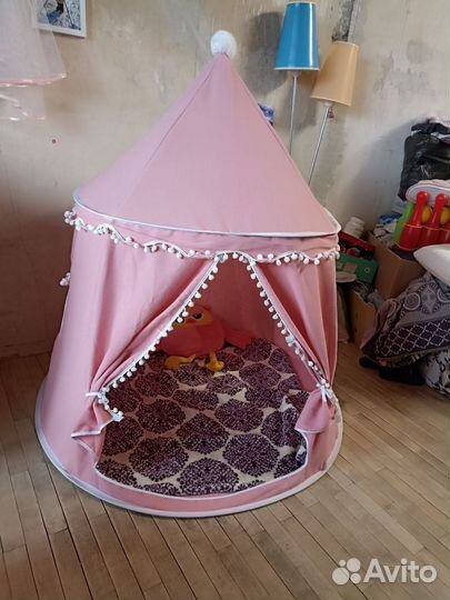 Палатка домик из ткани