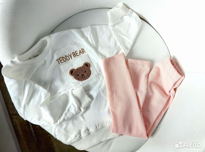Свитшот и лосины для девочки zara 92 98 104 110