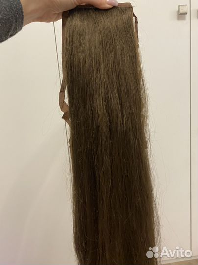 Накладной хвост, шиньон на ленте