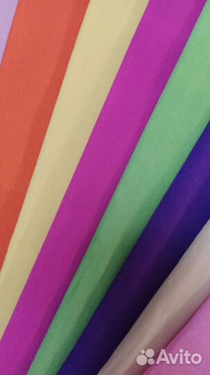Гофробумага для творчества цветная пакетом