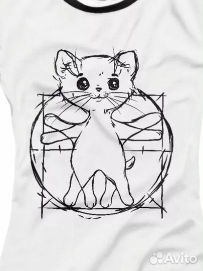 Принт на белой футболке своими руками