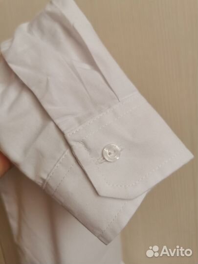 Белая рубашка для мальчика размер 140