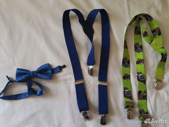 Подтяжки с бабочкой детские