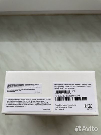 Беспроводные наушники Apple Airpods Pro c шум