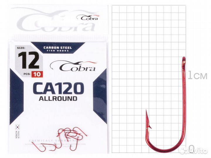 Крючки CA120 разм.12 10шт. Allround 