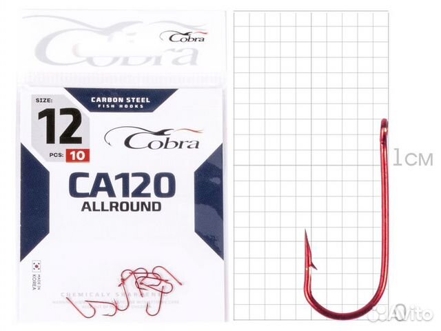 Крючки CA120 разм.12 10шт. Allround 