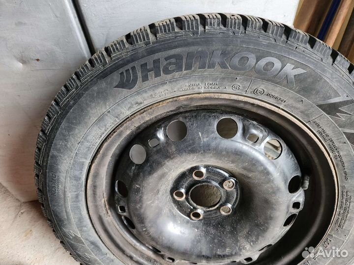 Колеса r15 зима Hankook на Поло, Рапид