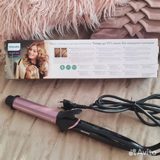 Щипцы для завивки крупных локонов Philips