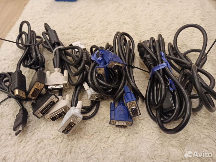Кабель DisplayPort-Vga, Hdmi-Dvi, Vga-Vga, Dvi-Dvi