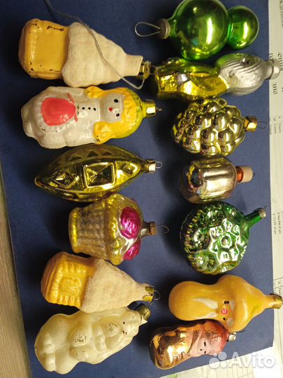 Антиквариат елочные игрушки СССР