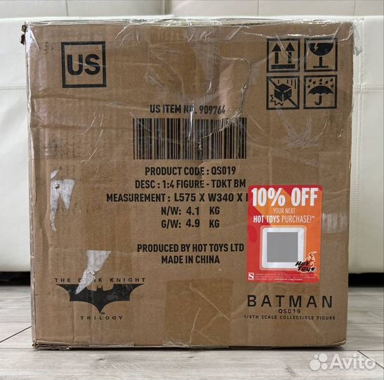 Hot Toys Batman The Dark Knight Trilogy 1/4(Новый)