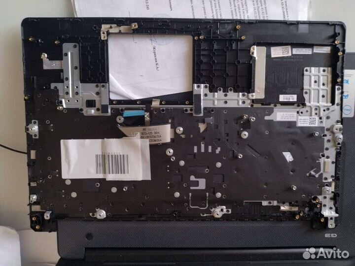 Ноутбук Dell передняя панель с клавиатурой