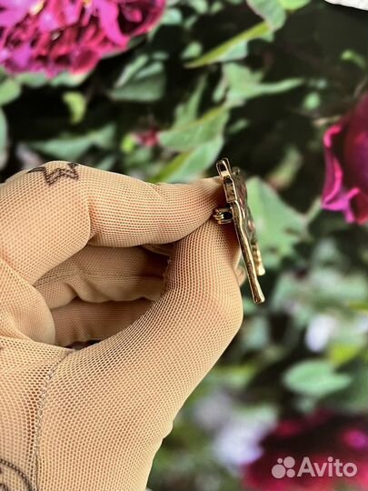 Брошь в винтажном стиле корова, бык