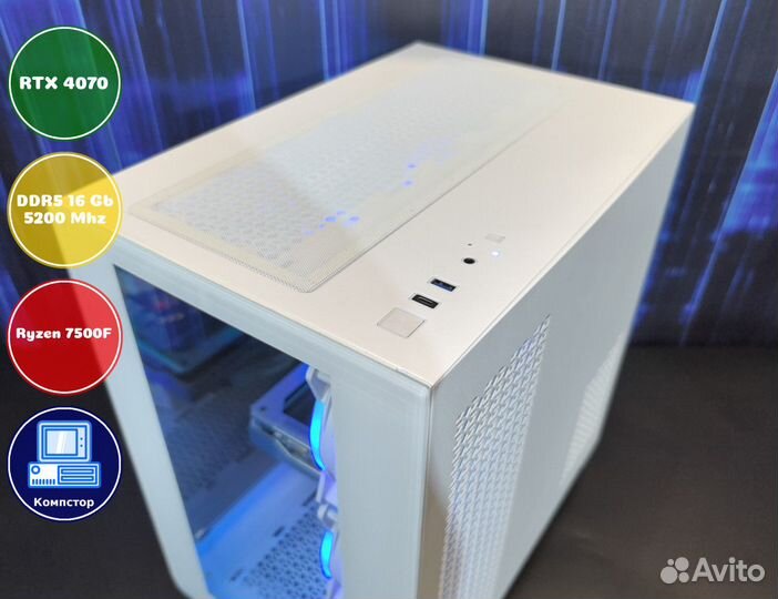 Системный блок AMD7500F-RTX4070-16DDR5-KFI4089-B650