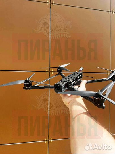 Дрон fpv пирaнья 10 дюйм