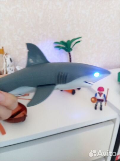 Пиратский корабль с командой