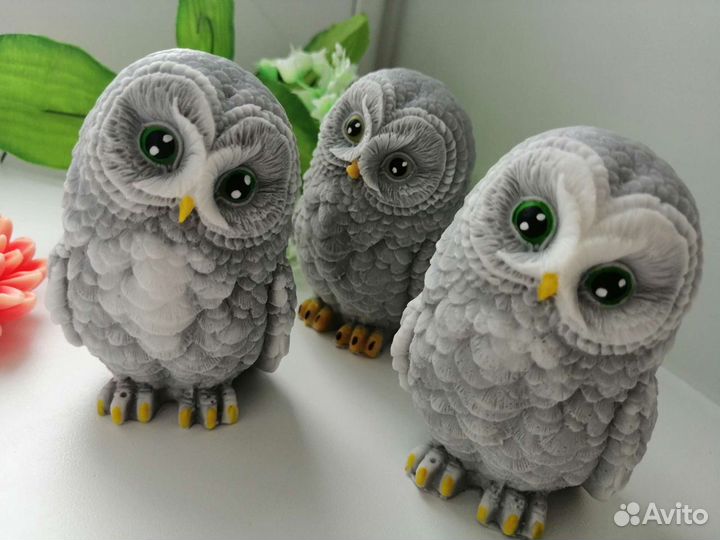 Сова - символ мудрости и знаний. Мыло ручной работ