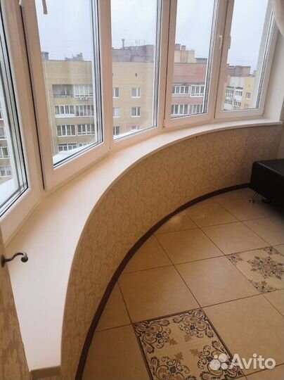 Подоконник из искусственного камня с замером