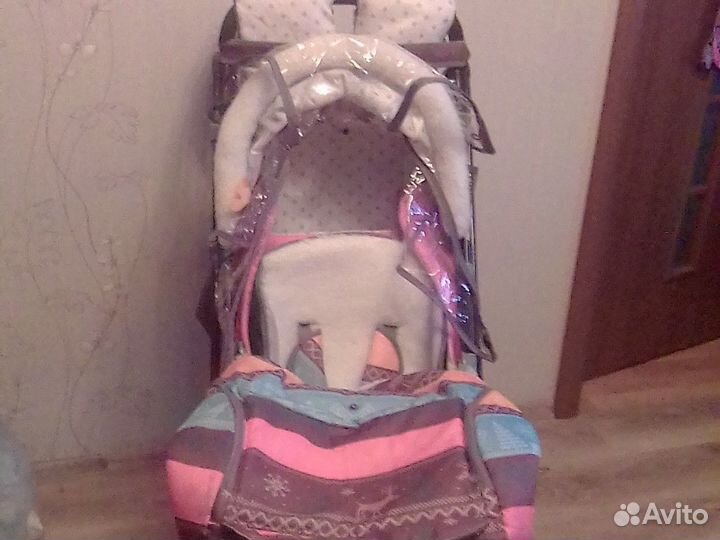 Детские санки коляска бу
