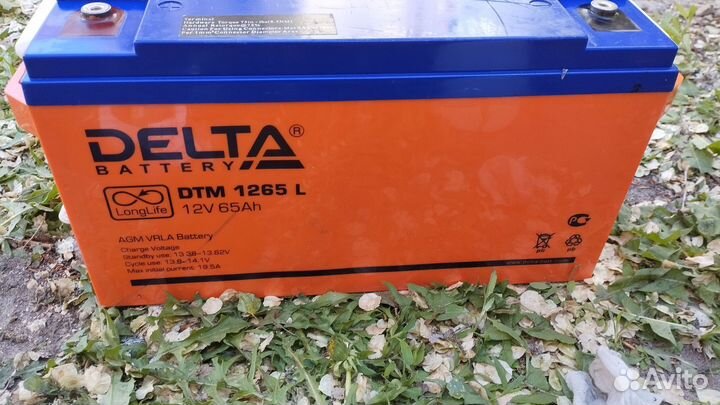 Аккумулятор гелевый delta DTM 1265l