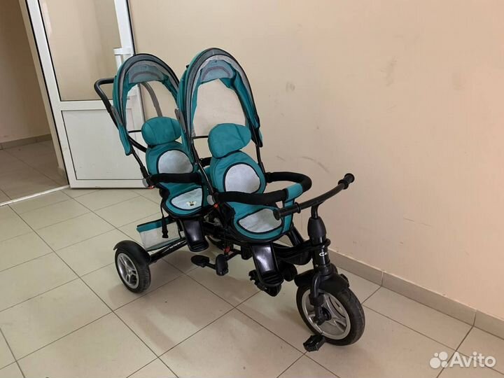 Коляска-велосипед для двойни