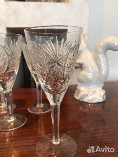 Хрустальные фужеры времен СССР
