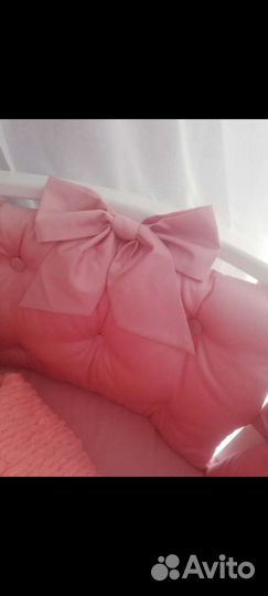 Бортики в кроватку для девочки