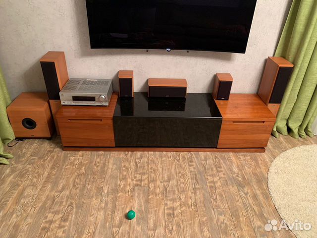 Колонки и сабвуфер eltax, усилитель jvc