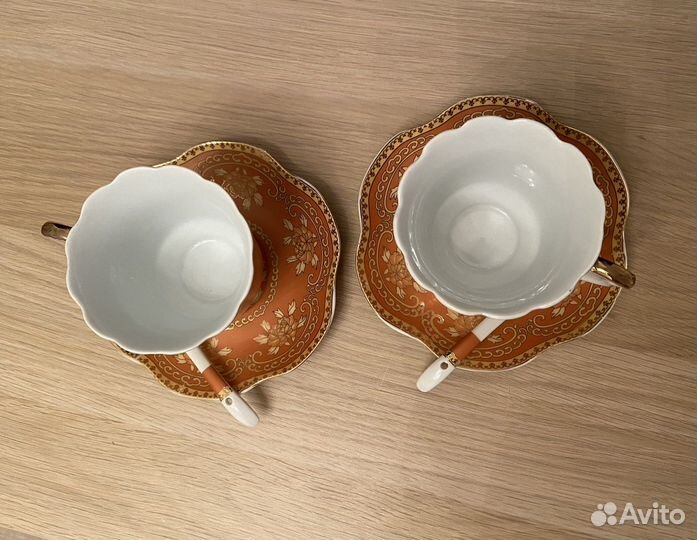 Фарфоровая чайная пара