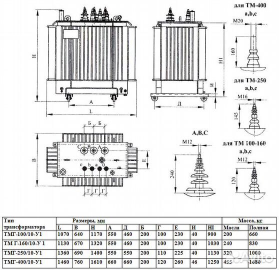 Трансформатор 25-6-0,4 4 У/Ун, Д/Ун-11