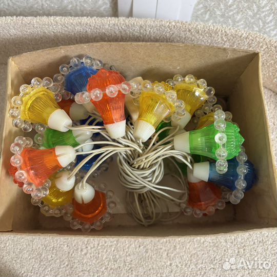 Новогодняя гирлянда Ромашка СССР