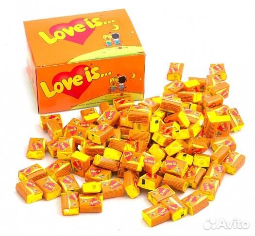 Жвачка Love is со вкусом Апельсин-Ананас