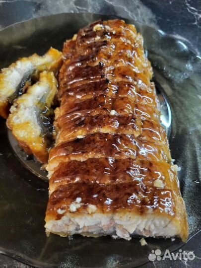 Угорь горячего копчения в соусе терияки цена за 1