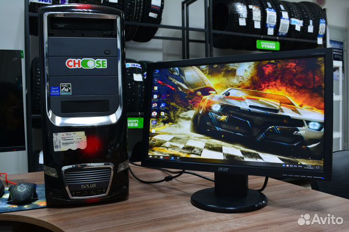 Пк в сборе 4 ядерный GTX 660 ti 2gb 8gb озу