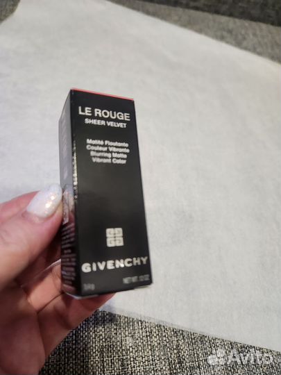 Помада Givenchy Le Rouge Sheer Velvet 09